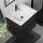 Meuble de salle de bains avec lavabo CONOR 61 cm, noir/blanc