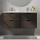 Meuble de salle de bains avec lavabo GRIBSKOV 120 cm marron/chêne/blanc