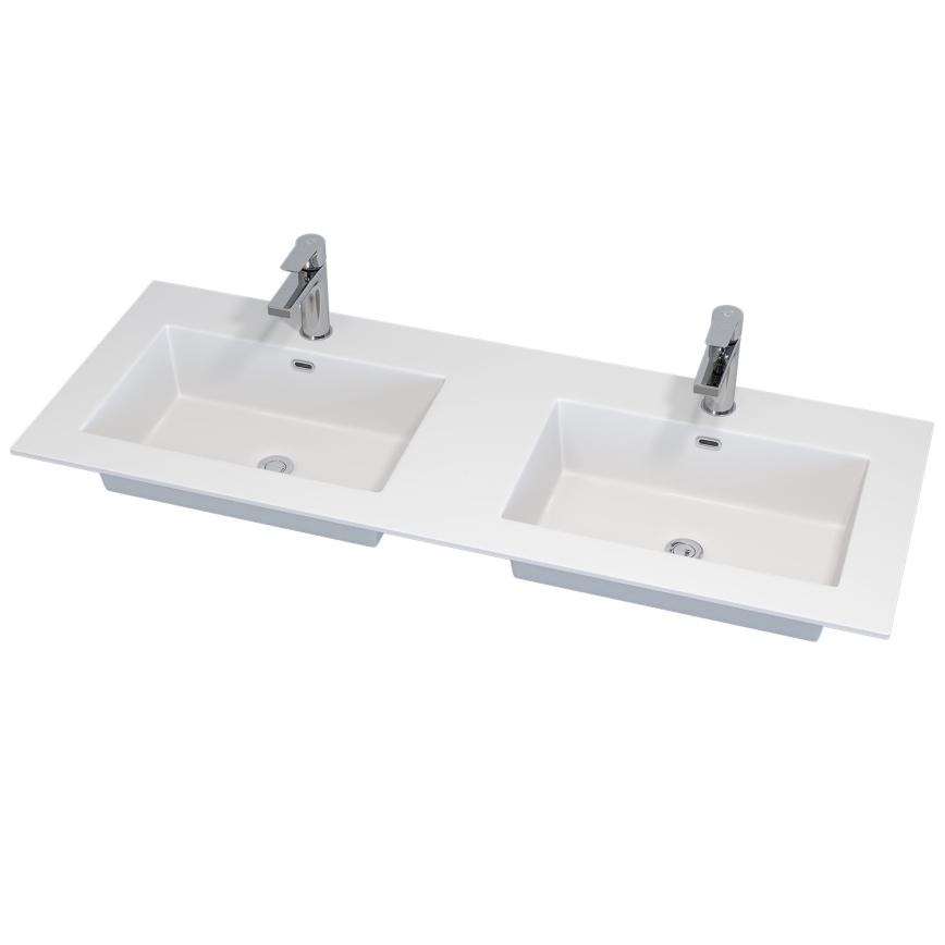 Meuble de salle de bains avec lavabo HELSINKI 120 cm noir