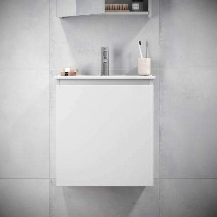 Meuble de salle de bains avec lavabo KENWOOD 51 cm, blanc
