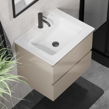 Meuble de salle de bains avec lavabo KENWOOD 61 cm Marrakech/blanc
