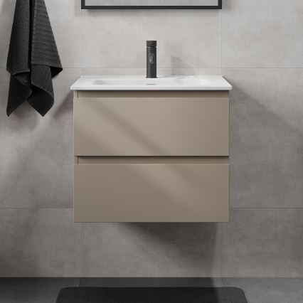 Meuble de salle de bains avec lavabo KENWOOD 61 cm Marrakech/blanc
