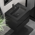 Meuble de salle de bains avec lavabo KENWOOD 61 cm noir