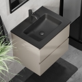 Meuble de salle de bains avec lavabo KENWOOD 61x52x45 cm marakesh/noir