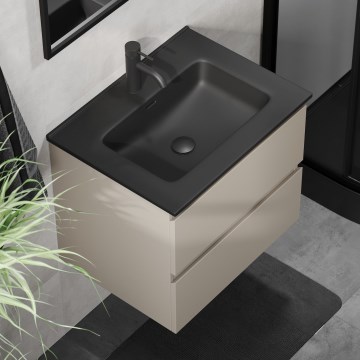 Meuble de salle de bains avec lavabo KENWOOD 61x52x45 cm marakesh/noir