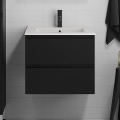 Meuble de salle de bains avec lavabo KENWOOD 61x52x47 cm, noir