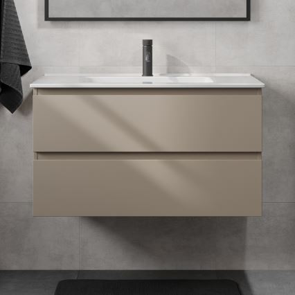 Meuble de salle de bains avec lavabo KENWOOD 91 cm Marakesh/blanc