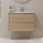 Meuble de salle de bains avec lavabo LYKE 80 cm chêne