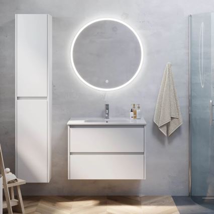 Meuble de salle de bains avec lavabo MOLDE 80x55x46 cm, blanc