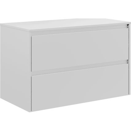 Meuble de salle de bains avec lavabo TRONDHEIM/LJORDAL 90x57x46 cm blanc