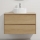 Meuble de salle de bains avec lavabo TRONDHEIM/VIKEDAL 90x57x46 cm chêne/blanc