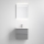 Meuble de salle de bains avec lavabo VEDO + miroir LED LED/10W/230V IP44 gris