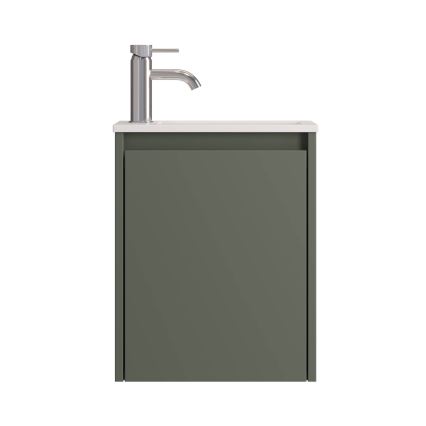 Meuble de salle de bains COMO 40 cm avec lavabo, vert