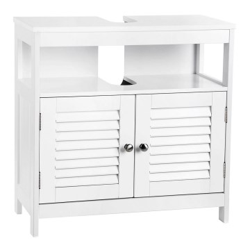 Meuble de salle de bains EIKE blanc