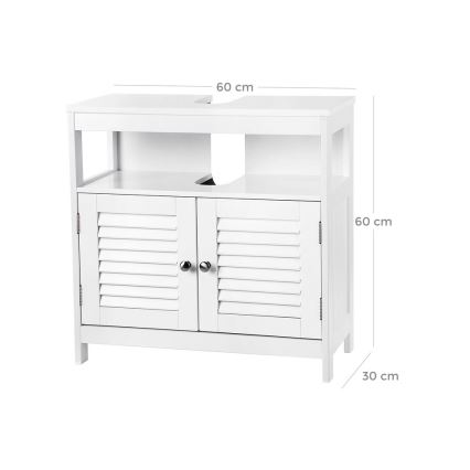 Meuble de salle de bains EIKE blanc