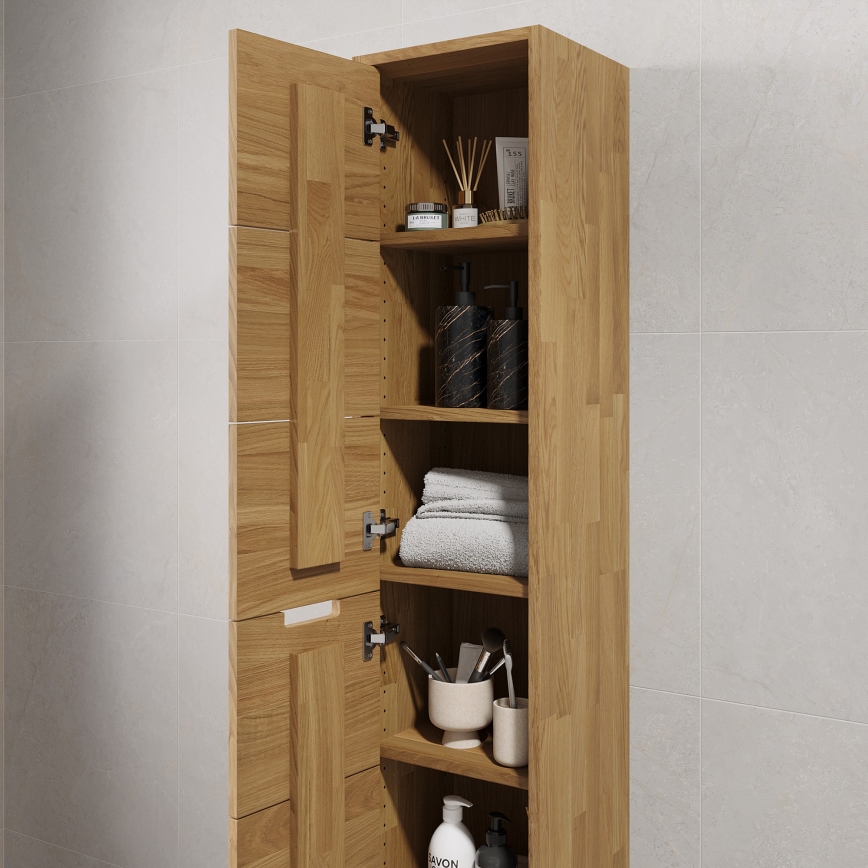 Meuble de salle de bains GRIBSKOV 175 cm beige/chêne