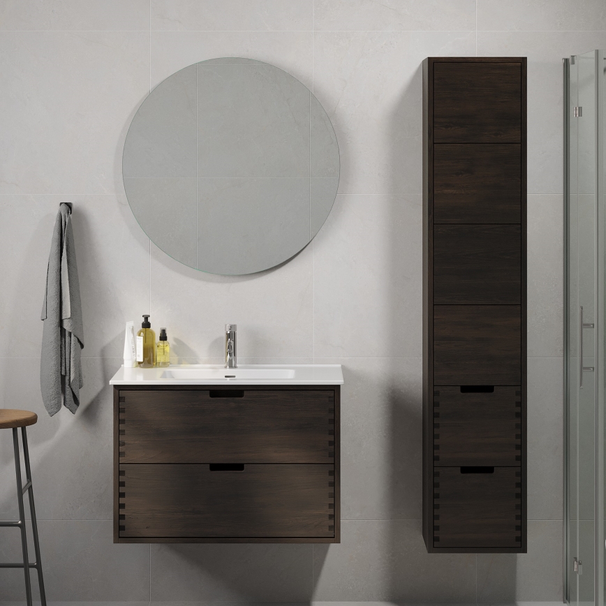 Meuble de salle de bains GRIBSKOV 175 cm brun/chêne