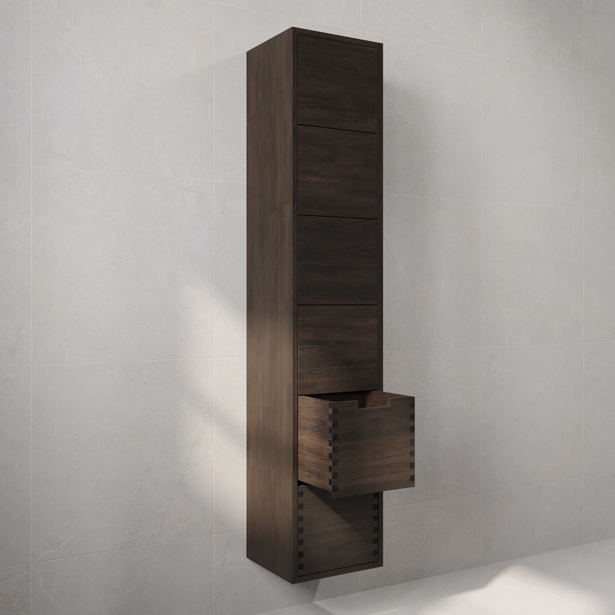 Meuble de salle de bains GRIBSKOV 175 cm brun/chêne