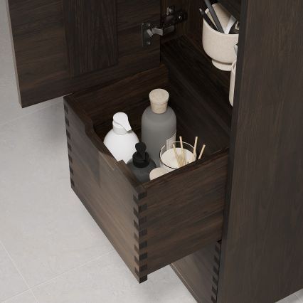 Meuble de salle de bains GRIBSKOV 175 cm brun/chêne
