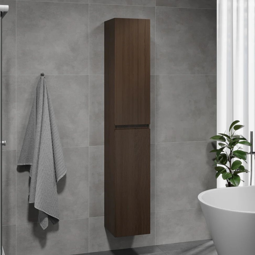 Meuble de salle de bains HENRY 186 cm en noyer