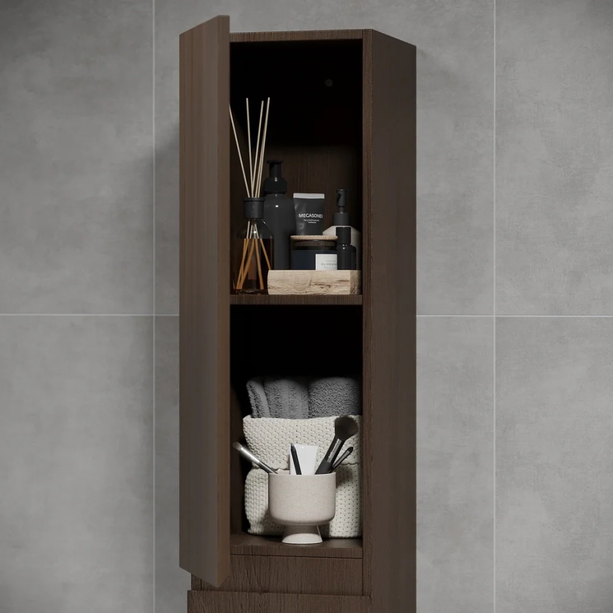 Meuble de salle de bains HENRY 186 cm en noyer