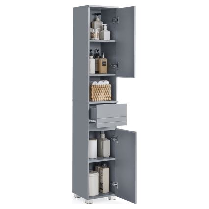Meuble de salle de bains KATY 30x170 cm gris