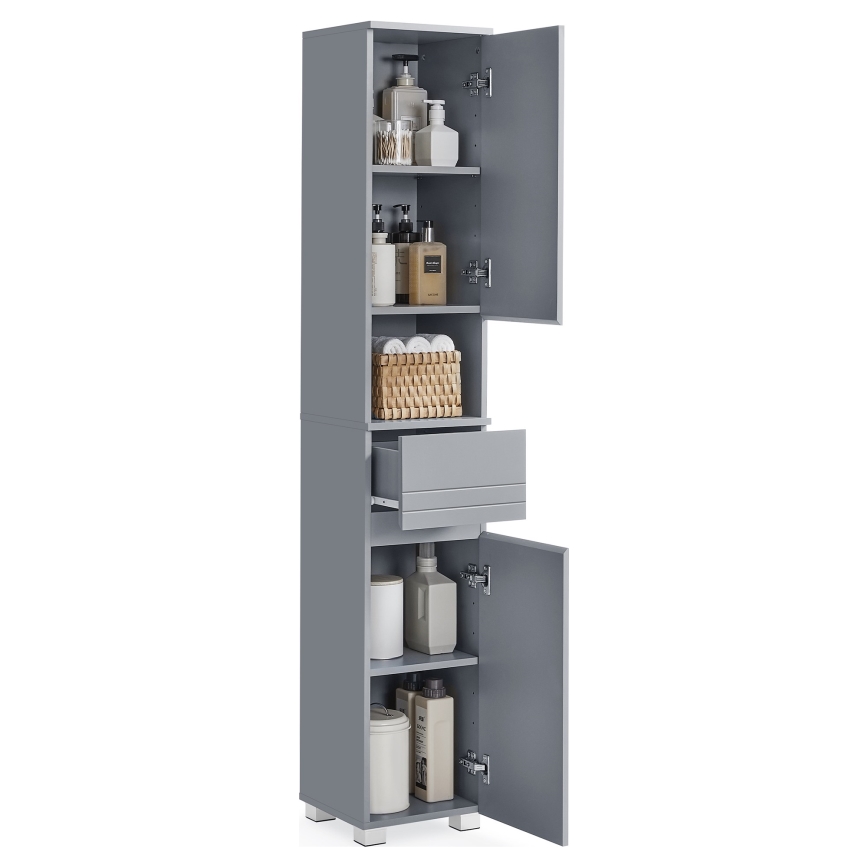 Meuble de salle de bains KATY 30x170 cm gris