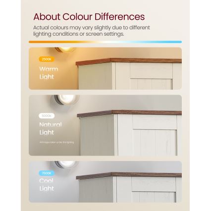 Meuble de salle de bains LEXI 30x170 cm blanc/marron
