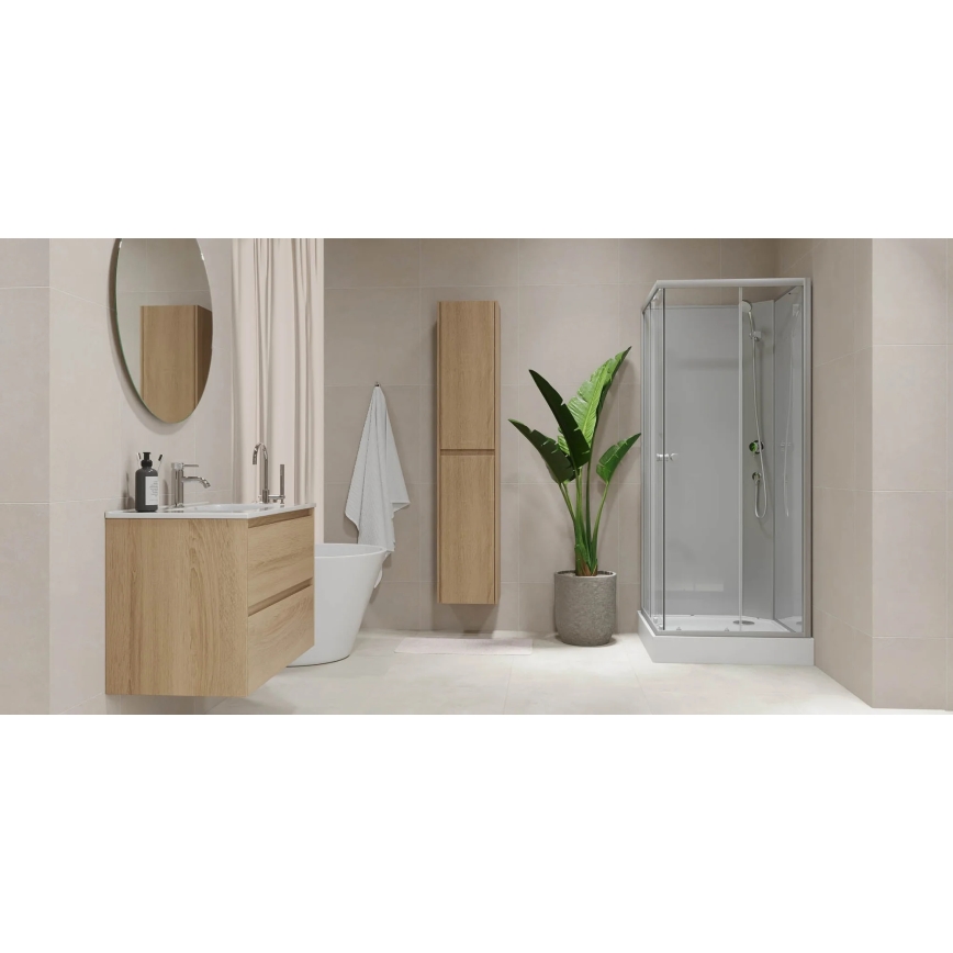 Meuble de salle de bains LYKE 174 cm chêne