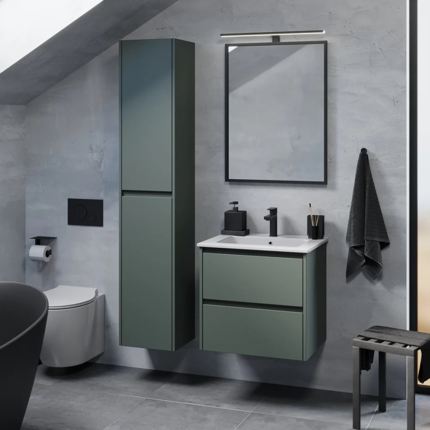 Meuble de salle de bains LYKE 174 cm, vert