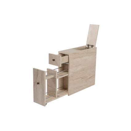 Meuble de salle de bains MELODY, décor marbre beige