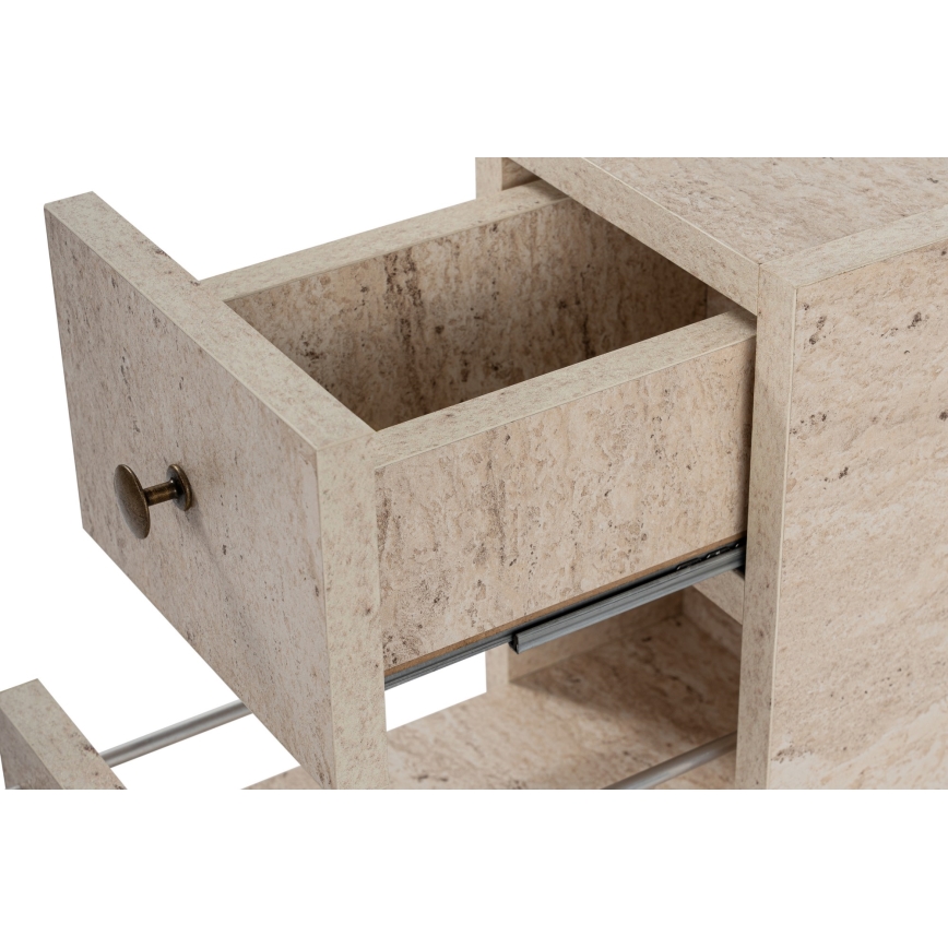 Meuble de salle de bains MELODY, décor marbre beige