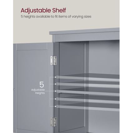 Meuble de salle de bains MOKU 60x30 cm gris