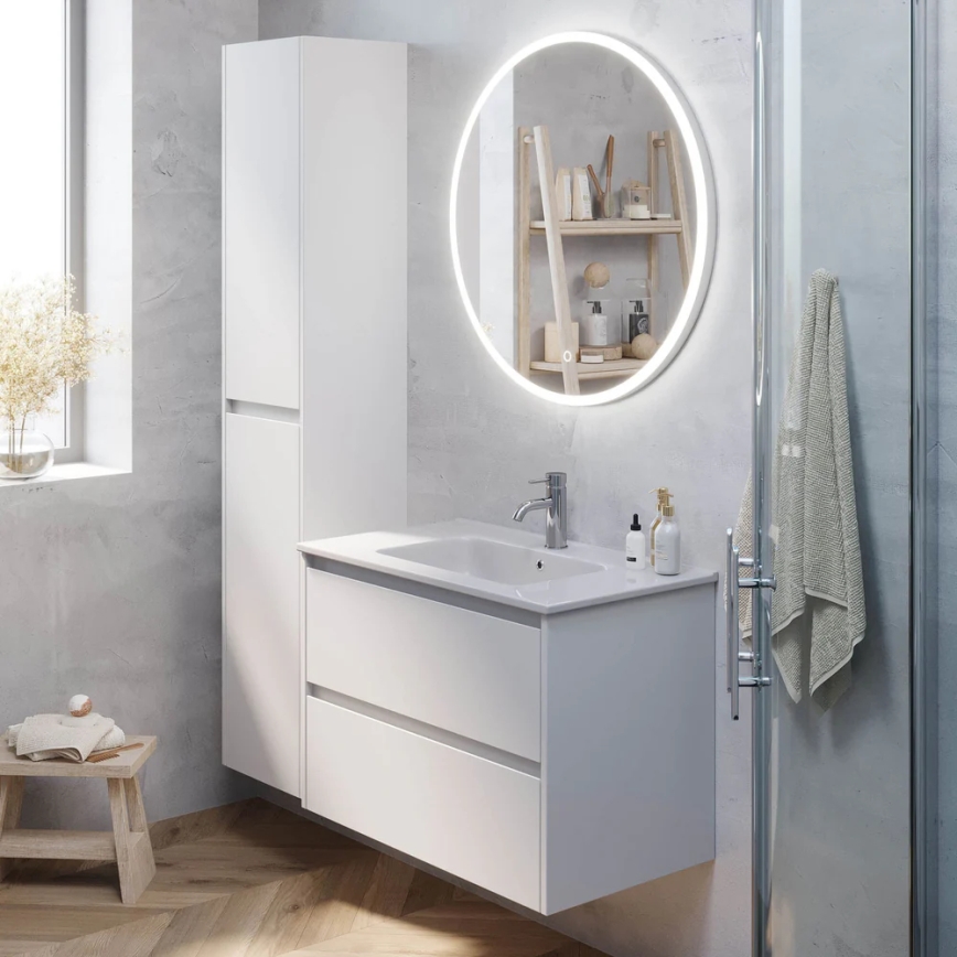 Meuble de salle de bains MOLDE 35x174x32 cm blanc