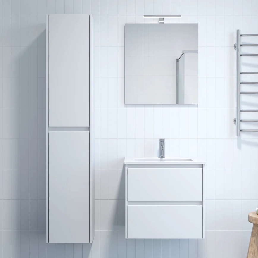 Meuble de salle de bains MOLDE 35x174x32 cm blanc