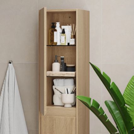 Meuble de salle de bains MOLDE 35x174x32 cm chêne