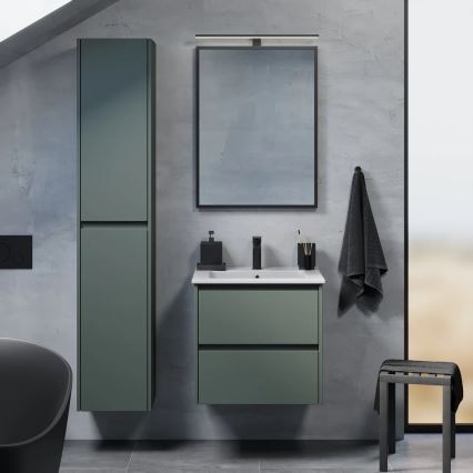 Meuble de salle de bains MOLDE 35x174x32 cm vert