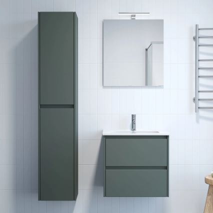Meuble de salle de bains MOLDE 35x174x32 cm vert