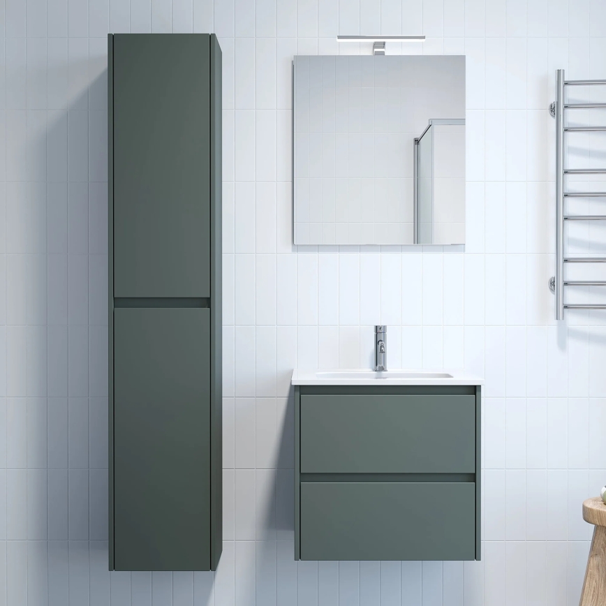 Meuble de salle de bains MOLDE 35x174x32 cm vert