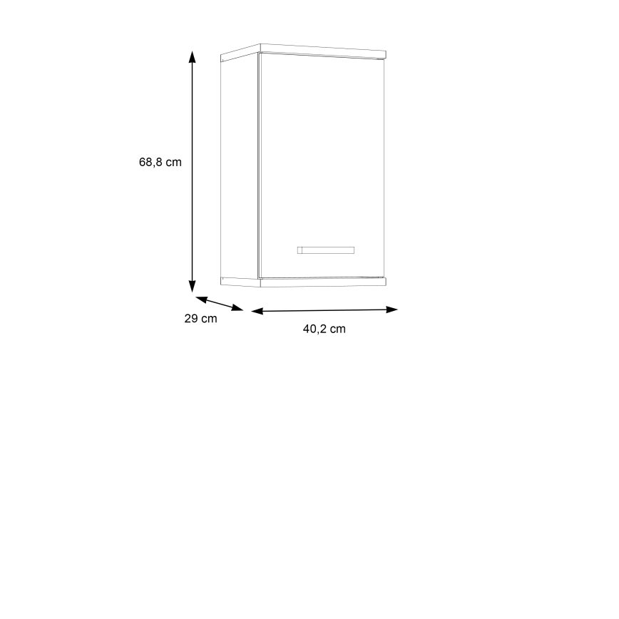 Meuble de salle de bains mural VENOM blanc/chêne sonoma