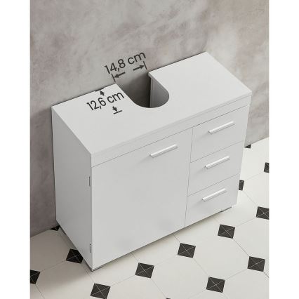 Meuble de salle de bains NICO blanc