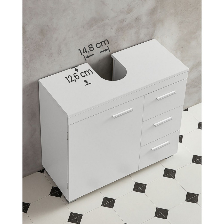 Meuble de salle de bains NICO blanc