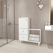 Meuble de salle de bains PAMIR 84,2x67,4 cm blanc