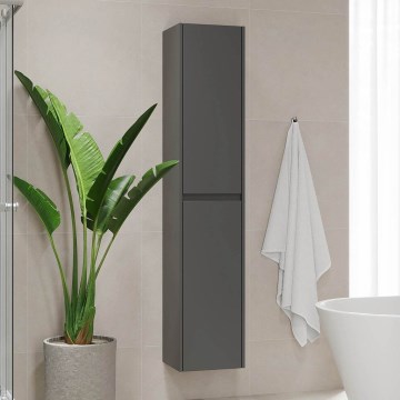 Meuble de salle de bains TRONDHEIM 35 x 174 x 30 cm anthracite