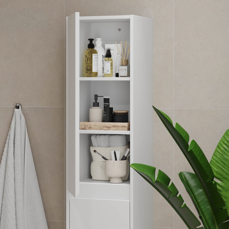Meuble de salle de bains TRONDHEIM 35x174x30 cm blanc