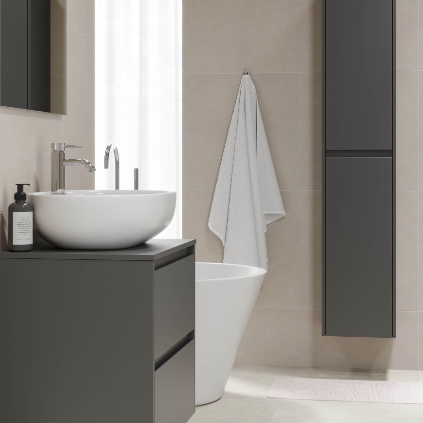 Meuble de salle de bains TRONDHEIM pour lavabo 90 cm, anthracite