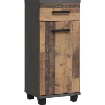 Meuble de salle de bains VENOM anthracite/marron