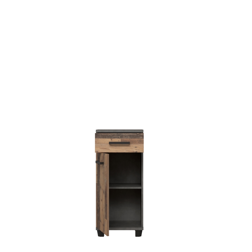 Meuble de salle de bains VENOM anthracite/marron