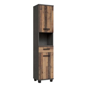 Meuble de salle de bains VENOM anthracite/marron