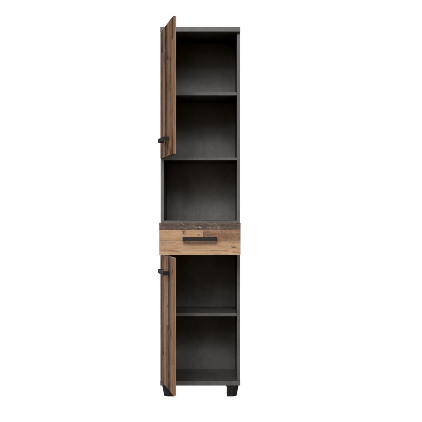 Meuble de salle de bains VENOM anthracite/marron